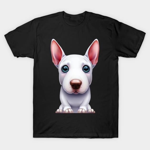 Fur-endly Bull Terrier T-Shirt by Art By Mojo